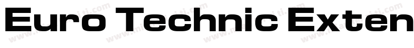 Euro Technic Extended字体转换
